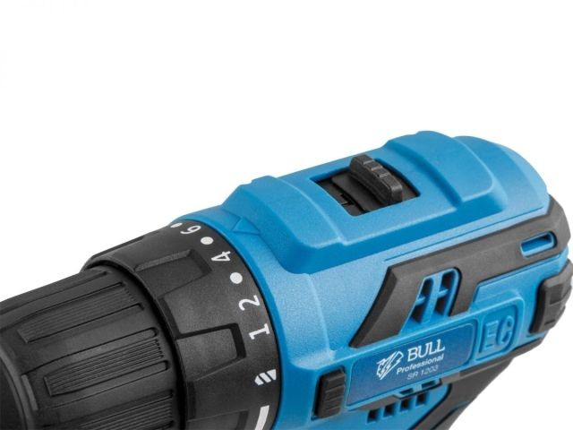 Аккум. дрель-шуруповерт BULL SR 1203 в чем. БЕСЩЕТ., 12 В, 40 Н*м, 2*2 А*ч акб, БЗП 10 мм