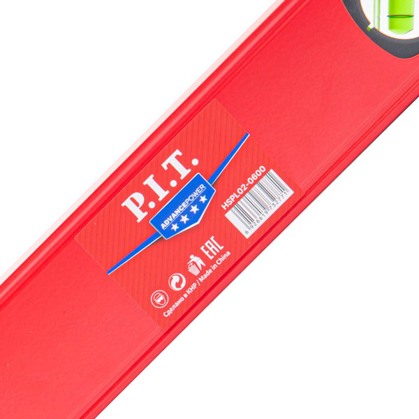 Уровень пузырьковый магнитный P.I.T. ADVANCE HSPL02-0600 (600мм, 3 капсулы, коробчатый,1мм/м)_2