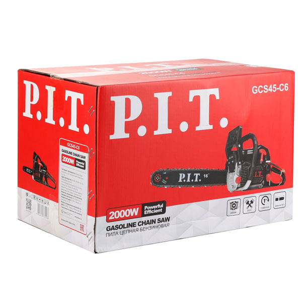 Пила цепная бензиновая P.I.T. GCS45-C6 (16