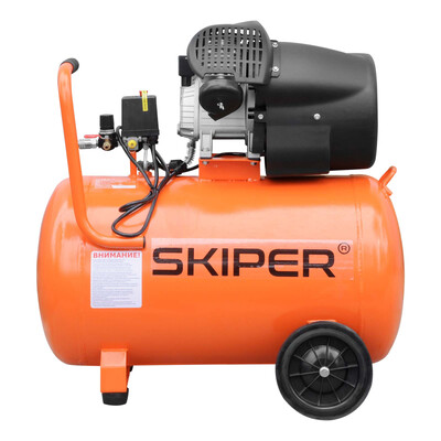 Воздушный компрессор SKIPER AR100V (до 440 л/мин, 8 атм, 100 л, 230 В, 2.2 кВт)