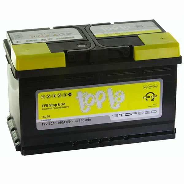 80 Ah -112080 - TOPLA EFB Stop & Go R+