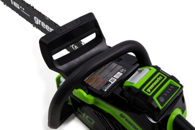 Цепная пила аккумуляторная Greenworks 40V GD40CS18K4 (с 1хАКБ 4Ач и ЗУ) 40 см