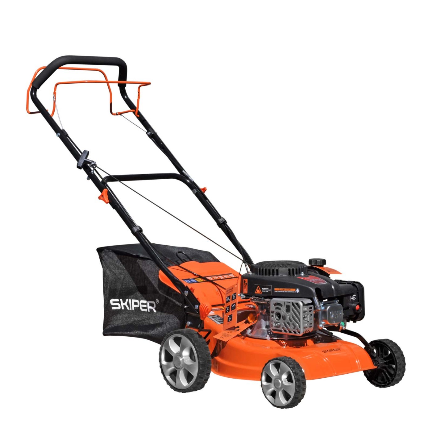 Газонокосилка бензиновая SKIPER GW401S (40 см, самоход, Loncin 4 лс, сталь.дека, травосб.45 л, +НОЖ)