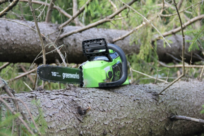 Цепная пила аккумуляторная Greenworks 40V GD40CS18 (без АКБ и ЗУ) 40см