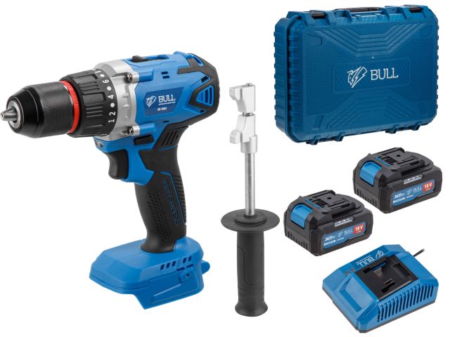 Аккум. дрель-шуруповерт BULL SR 1802 в чем. XLTpro БЕСЩЕТ., 18 В, 80 Н*м, 2*4 А*ч, БЗП 13 мм