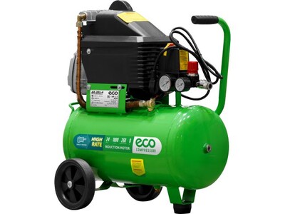 Компрессор ECO AE-251-4 коаксиальный (260 л/мин, 8 атм, коаксиальный, масляный, ресив. 24 л, 220 В, 1.80 кВт)