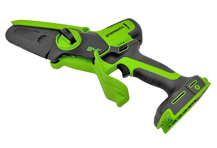 Цепная мини пила аккумуляторная Greenworks 24V G24MCS10 (без АКБ и ЗУ) 10см