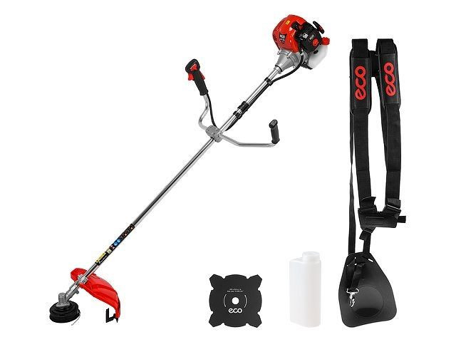 Мотокоса ECO GTP-255 Power Plus (2.5 кВт, 3.4 л.с., 52.0 см3, лёгкий запуск, нож 4Т,ремень двухлямочный, вес 8.3 кг)