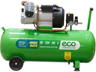 Компрессор ECO AE-1005-3 коаксиальный (440 л/мин, 8 атм, коаксиальный, масляный, ресив. 100 л, 220 В, 2.20 кВт)