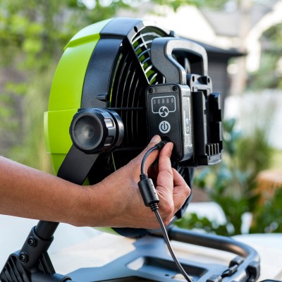 Вентилятор с гибридным питанием Grenworks G24FAN 24V /110-240V, 25,4 см, 14,2 м3/мин. (без АКБ и ЗУ)