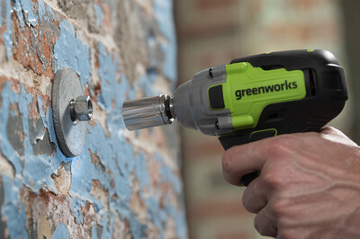 Гайковерт ударный аккумуляторный Greenworks 24V GD24IW400 (без АКБ и ЗУ) 400Нм