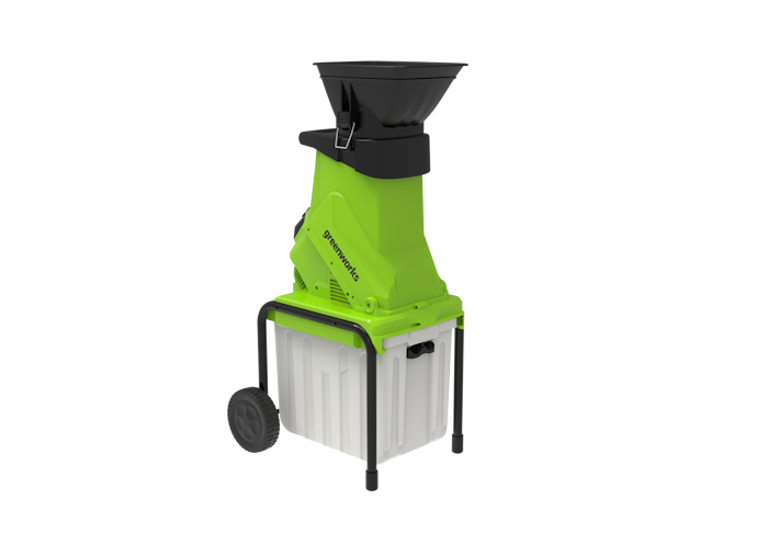 Измельчитель садовый Greenworks GACSB 2500Вт с контейнером