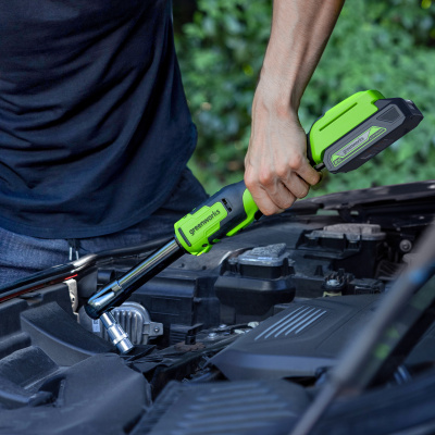 Гайковерт-трещотка аккумуляторный Greenworks 24V GD24RWX 1/2