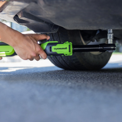 Гайковерт-трещотка аккумуляторный Greenworks 24V GD24RWX 1/2" удлин. бесщеточный(без АКБ и ЗУ),сумка