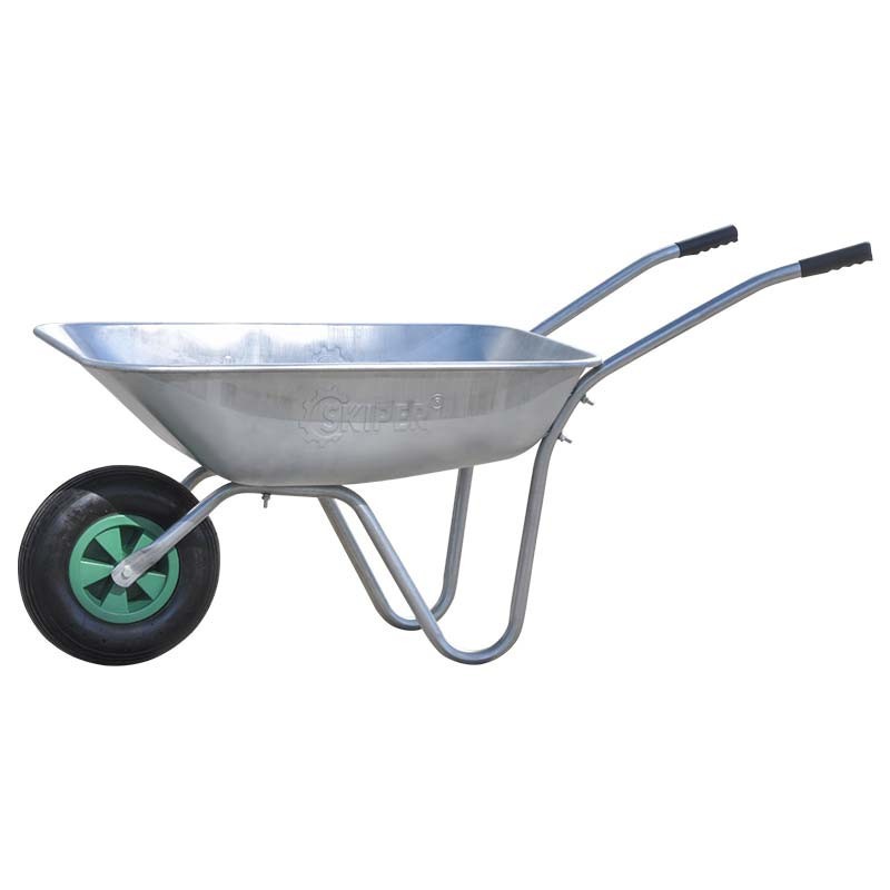 Тачка садовая SKIPER 1x85 FERMER (до 85л, до 150 кг, 1x3.5-6, пневмо, ось 16*90)