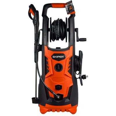 Мойка высокого давления SKIPER PM-200 PRO (2700 Вт, 200 Бар, бесщёт.двиг, 420 л/ч, катушка, щётка)
