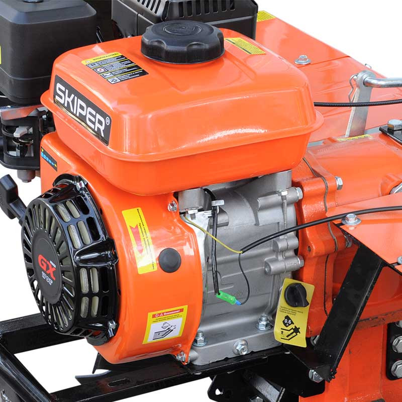 Мотоблок SKIPER MB-880SE Expert (8 л.с., С ВОМ ф18х20, пон.передача 3+1, без колёс)