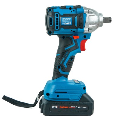Гайковерт ударный аккумуляторный KATANA UG9401 SinglePOWER(1/2"+1/4",21В,2*2Ач,2ск, 320Нм, кейс)