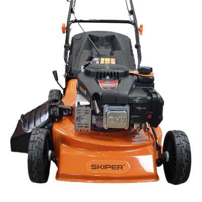Газонокосилка бензиновая SKIPER GW463S (46 см, самох, Loncin 4лс, стал.дека, тр-сб.70 л, мульчиров)