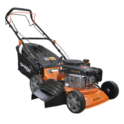 Газонокосилка бензиновая SKIPER GW463S (46 см, самох, Loncin 4лс, стал.дека, тр-сб.70 л, мульчиров)
