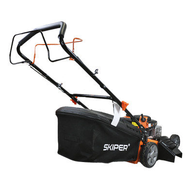 Газонокосилка бензиновая SKIPER GW463S (46 см, самох, Loncin 4лс, стал.дека, тр-сб.70 л, мульчиров)