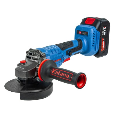 Углошлифмашина аккумуляторная KATANA BAG8081(1*4Ач,21В,бесщеточн,125х22мм,SDSкожух и гайка,рег.об.)