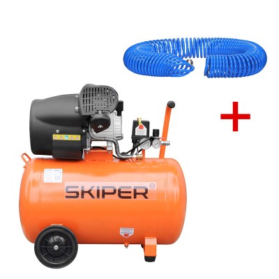АКЦИЯ! Воздушный компрессор SKIPER AR100V + Шланг SKIPER PH04 20м