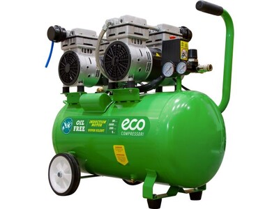Компрессор ECO AE-50-OF1 безмасляный (280 л/мин, 8 атм, коаксиальный, безмасляный, ресив. 50 л, 220 В, 1,6 кВт)