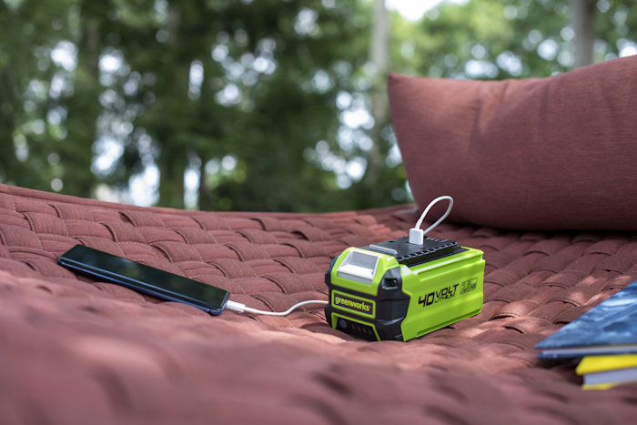 Аккумулятор Greenworks 40V 2Ач G40USB2 с USB разъемом