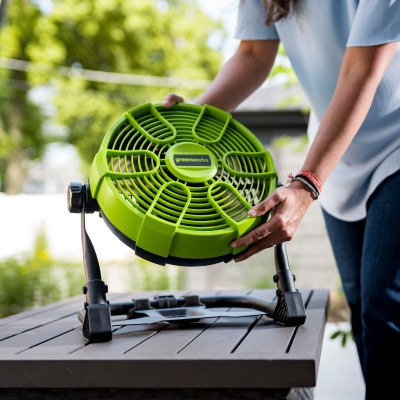 Вентилятор с гибридным питанием Grenworks G24FAN 24V /110-240V, 25,4 см, 14,2 м3/мин. (без АКБ и ЗУ)