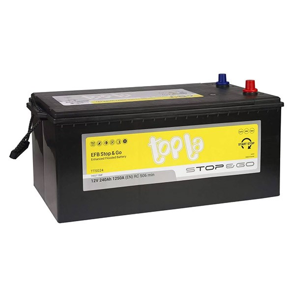 240 Ah - 454612 - TOPLA EFB Stop & Go L+