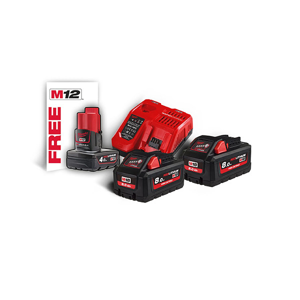 Аккумулятор с зарядным устройством для инструмента Milwaukee M18 HNRG-802 (4933471073)
