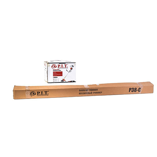 Триммер бензиновый, 1,7л.с, 38 см3, 4-такт, диск 40-зуб, ранцевый ремень, неразъемная штанга