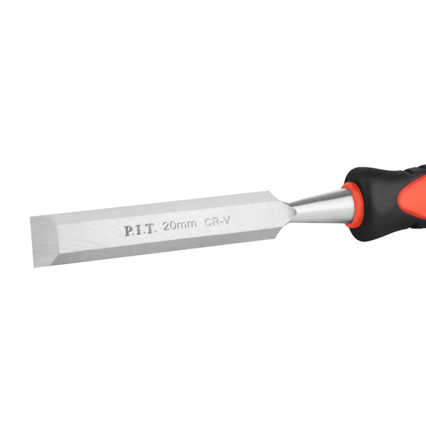 Стамеска по дереву плоская P.I.T. CONTROL HCHW01-0020, 20мм, 265х135мм, 28°, 215г, удар, CR-V_2
