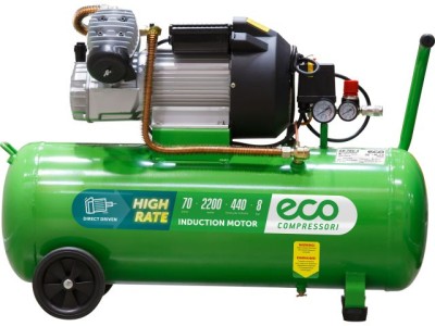 Компрессор ECO AE-705-3 коаксиальный (440 л/мин, 8 атм, коаксиальный, масляный, ресив. 70 л, 220 В, 2.20 кВт)
