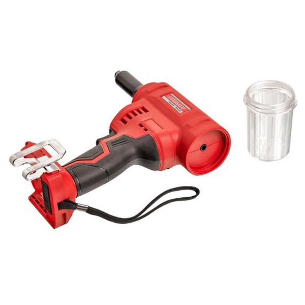 Пистолет аккумуляторный для установки заклепок, 18В., 6,4мм.,27мм., 15000Н.,Li-ion, 2,0А/ч. Без АКБ и ЗУ.