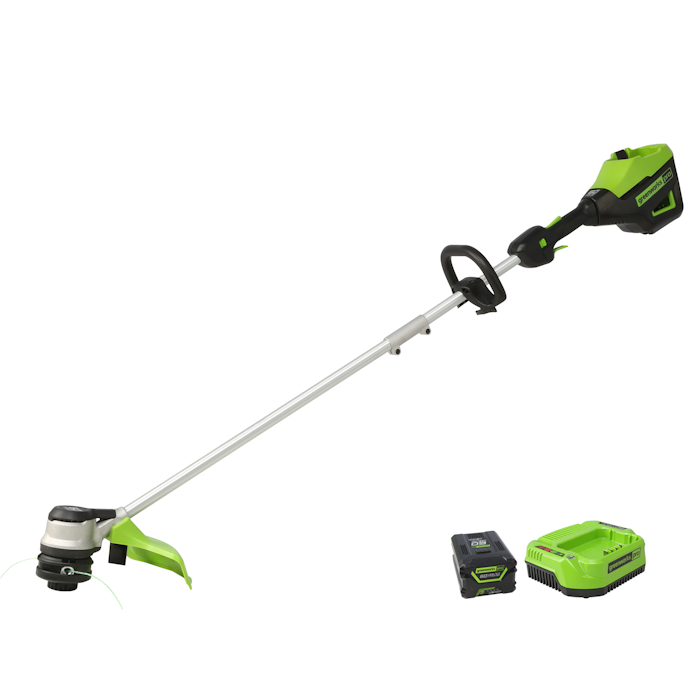 Триммер аккумуляторный Greenworks 60V GD60LTK4 (1хАКБ 4Ач и ЗУ) 40см