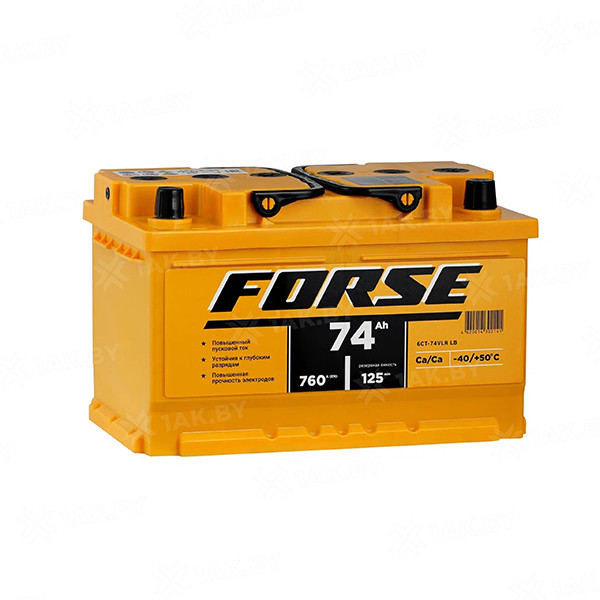74 Ah FORSE R+ низкий