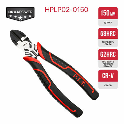 Бокорезы усиленные P.I.T. DRUA HPLP02-0150, 150мм, шарнир с эксцентриком