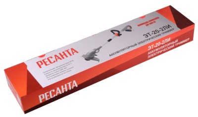 Аккумуляторный триммер ЭТ-20-2ЛИ Ресанта (с АКБ 2А*ч и ЗУ в комплекте)