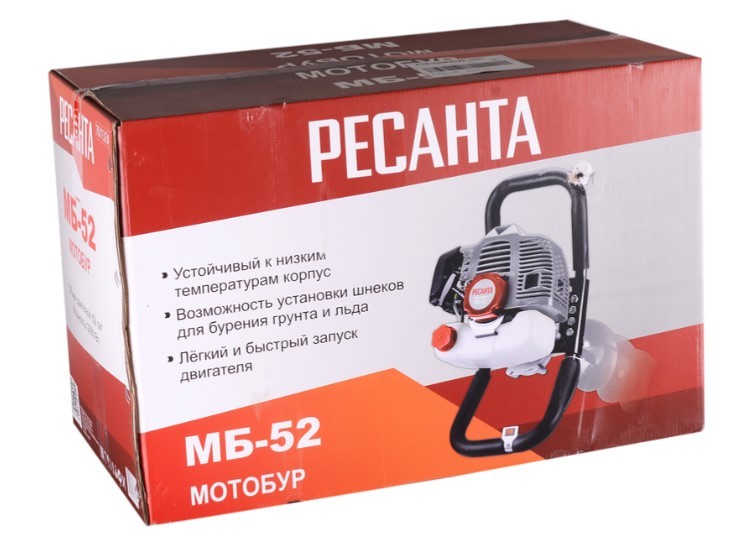 Мотобур МБ-52 Ресанта