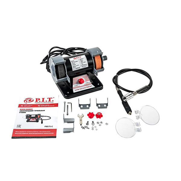 Станок точильный электрический,75*20*10мм, 230 В., 50 Гц., 160Вт., 0-11000 об/мин., гибкий вал