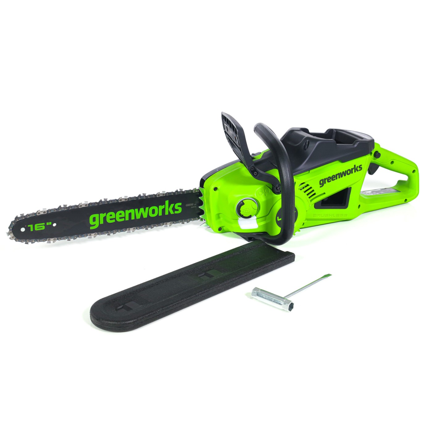 Цепная пила аккумуляторная Greenworks 40V GD40CS20X (1хАКБ 8Ач и ЗУ) 40 см 2кВт б/щ