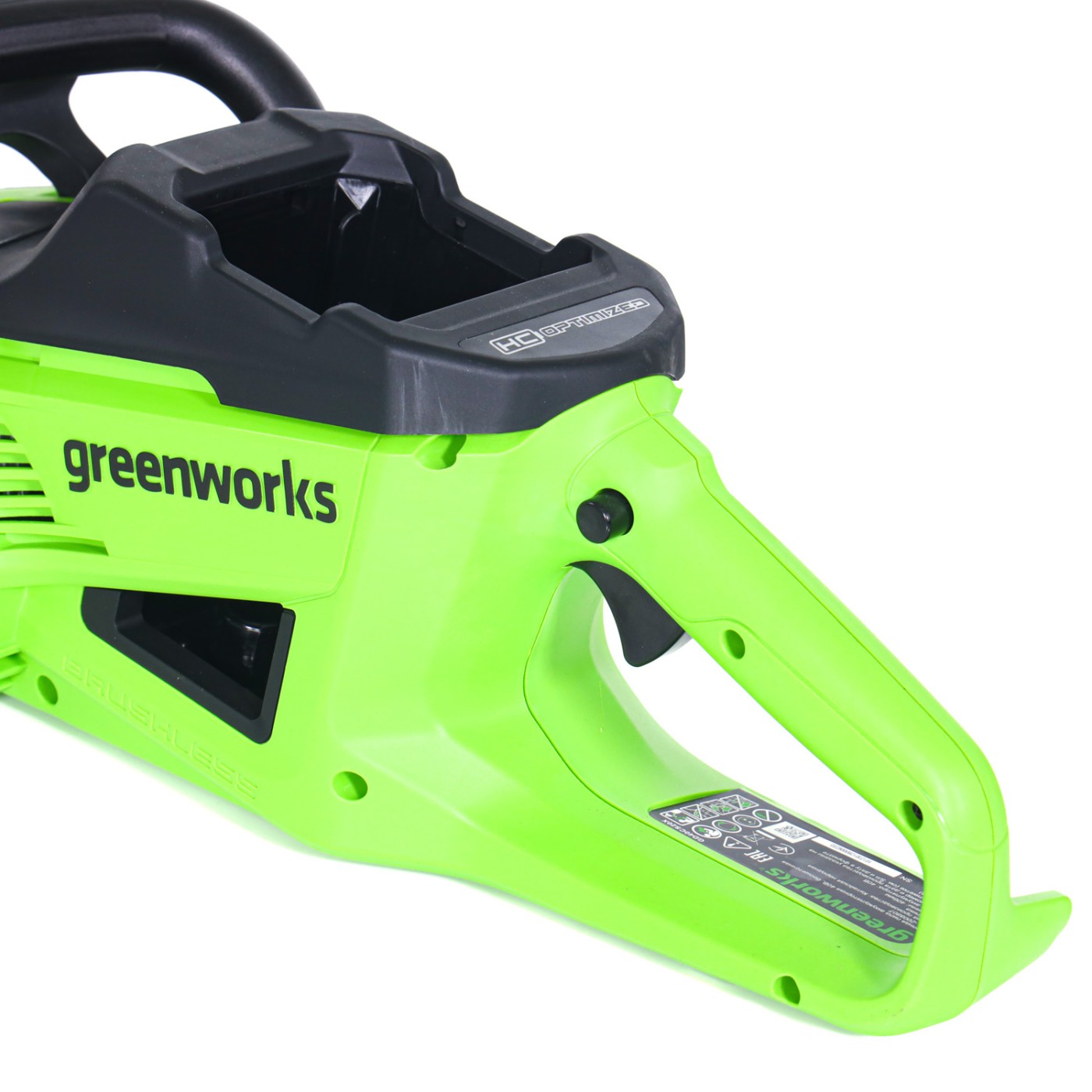 Цепная пила аккумуляторная Greenworks 40V GD40CS20X (1хАКБ 8Ач и ЗУ) 40 см 2кВт б/щ
