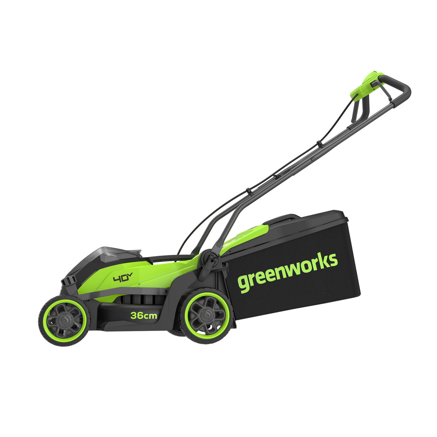 Газонокосилка аккумуляторная Greenworks 40V GD40LM361 (1хАКБ 4Ач и ЗУ) 36 см б/щ