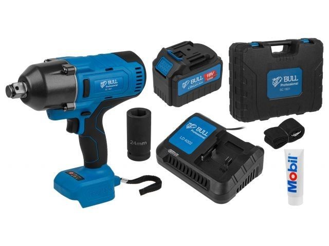 Аккум. ударный гайковерт BULL SC 1801 в чем. XLTpro БЕСЩЕТ., 18 В, 1000 Н*м, 3/4