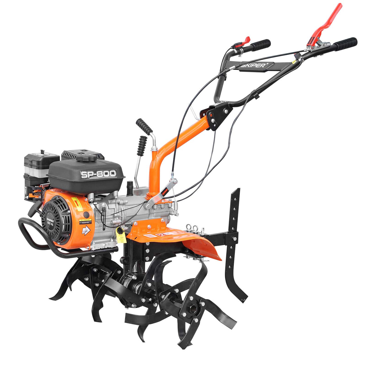 Культиватор SKIPER SP-800 (8 л.с, без ВОМ, передач 2+1, 2 года гарантии, без колёс, обр.сцепление)