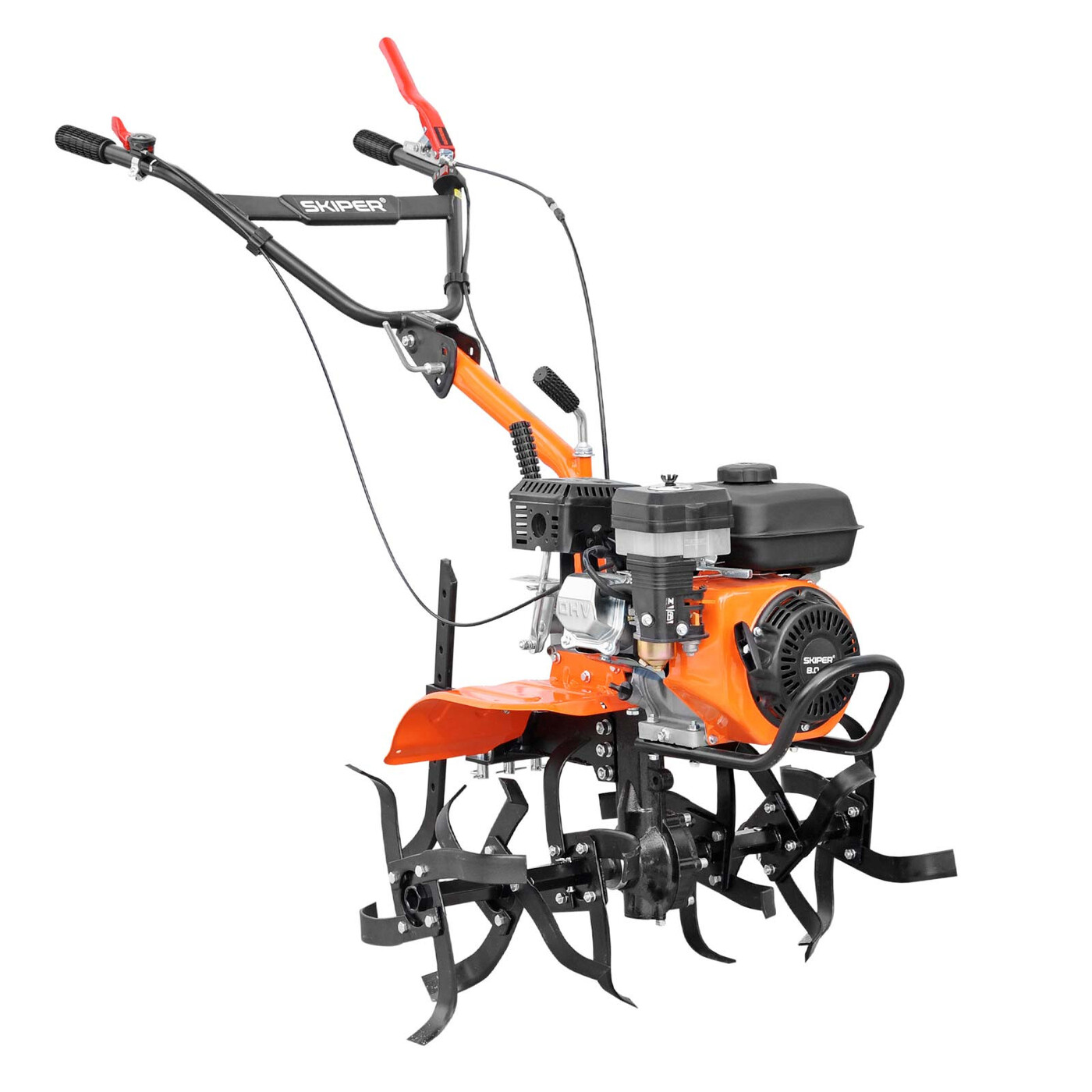 Культиватор SKIPER SP-800 (8 л.с, без ВОМ, передач 2+1, 2 года гарантии, без колёс, обр.сцепление)