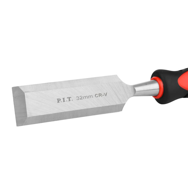 Стамеска по дереву плоская P.I.T. CONTROL HCHW01-0032 (32мм, 265х135мм, 28°, 255г, удар, CR-V)_2