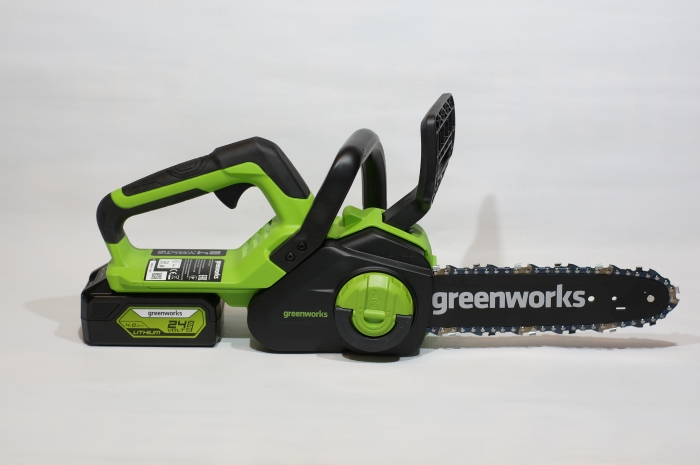 Цепная пила аккумуляторная Greenworks 24V G24CS25K4 (1хАКБ 4Ач и ЗУ) 25см